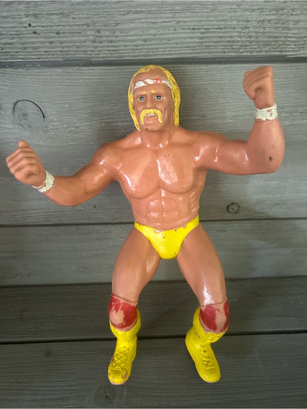 Hulk Hogan Yellow Wrestling Action Figure Toy - Kids Toys